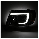 Spyder Toyota Tacoma 05-11 Projector Headlights - Light Bar DRL - Black PRO-YD-TT05V2-LB-BK 5084514