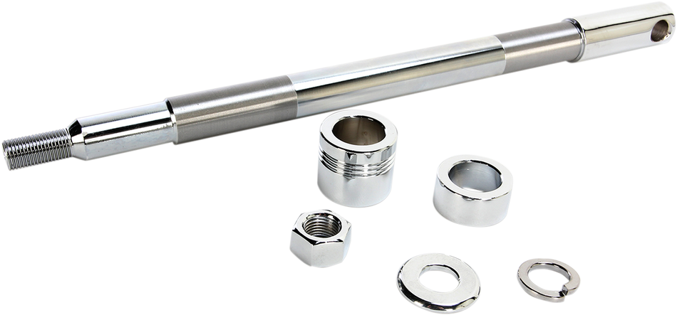 DRAG SPECIALTIES Axle Kit - Front - Chrome 16-0307NU