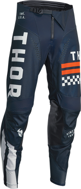 THOR Youth Pulse Combat Pants - Midnight/White/Orange - 22 2903-2251