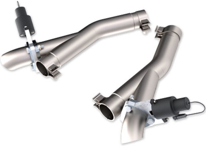 QTP 11-18 Dodge Durango 5.7L 2.5in 304SS Aggressor Cutout Dual Mid Pipes 520511