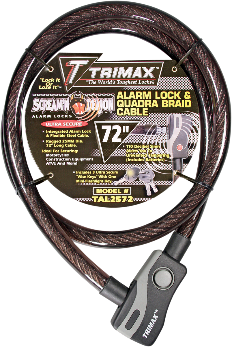 TRIMAX Alarm Cable Lock TAL2572 4010-0187