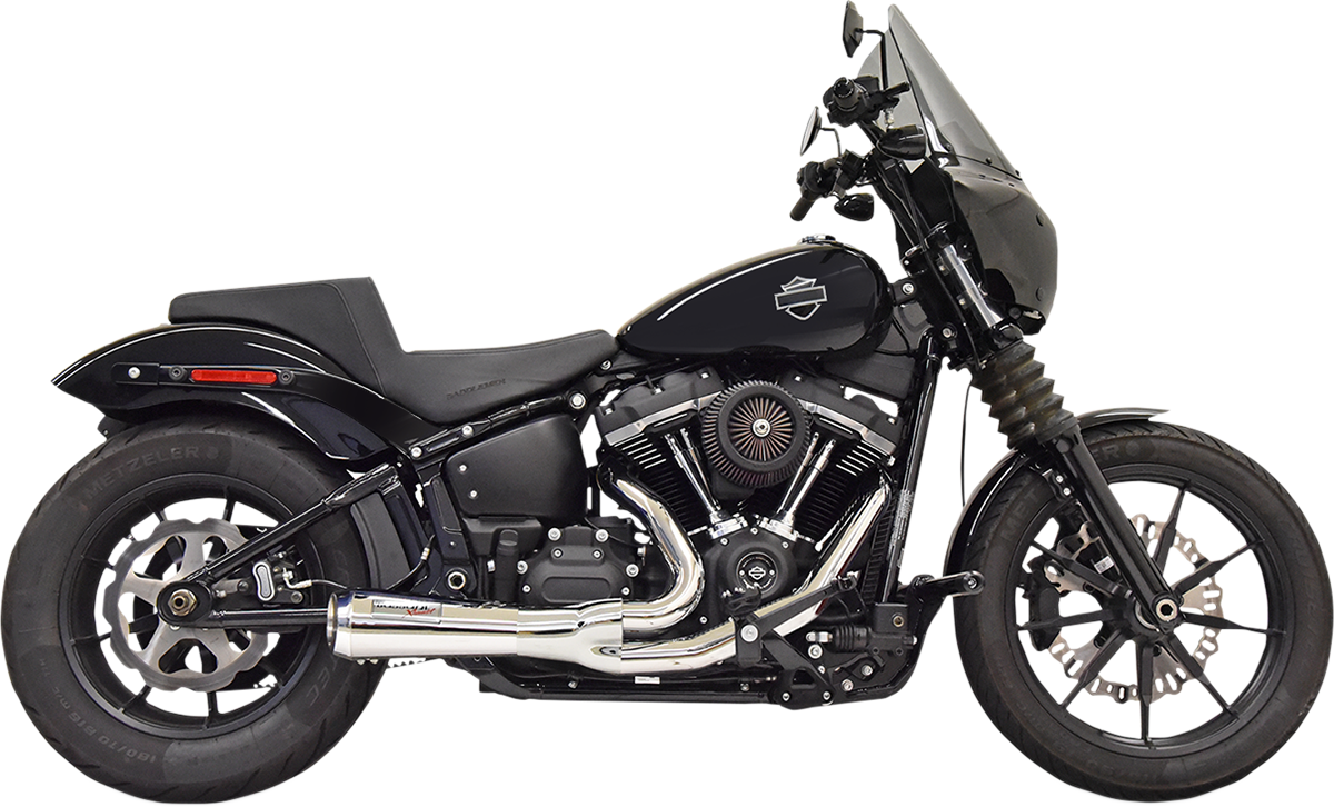 BASSANI XHAUST 2:1 Short Exhaust - Chrome Softail 2018-2021 1S73