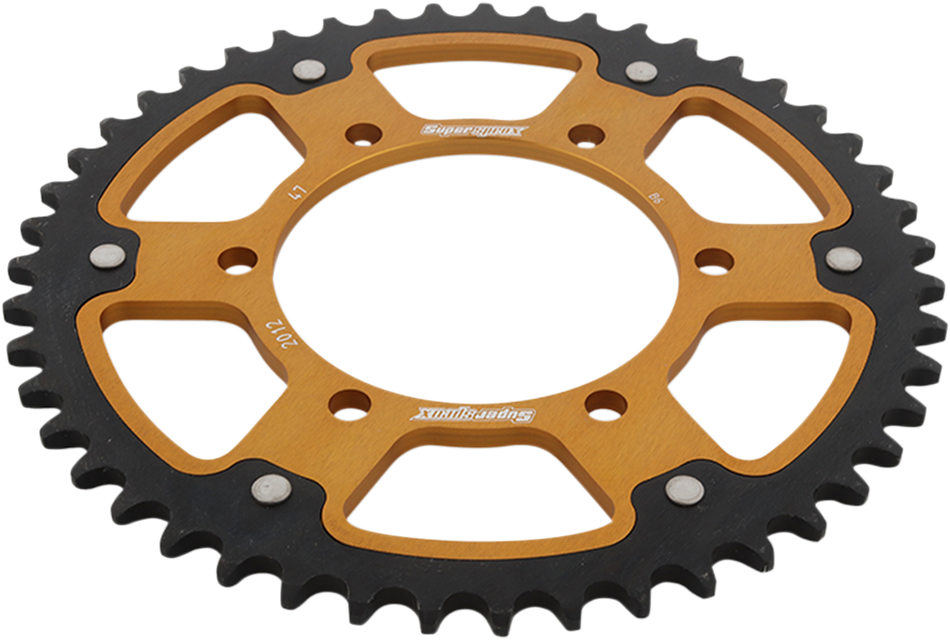 SUPERSPROX Stealth Rear Sprocket - 47 Tooth - Gold - Triumph RST-2012-47-GLD