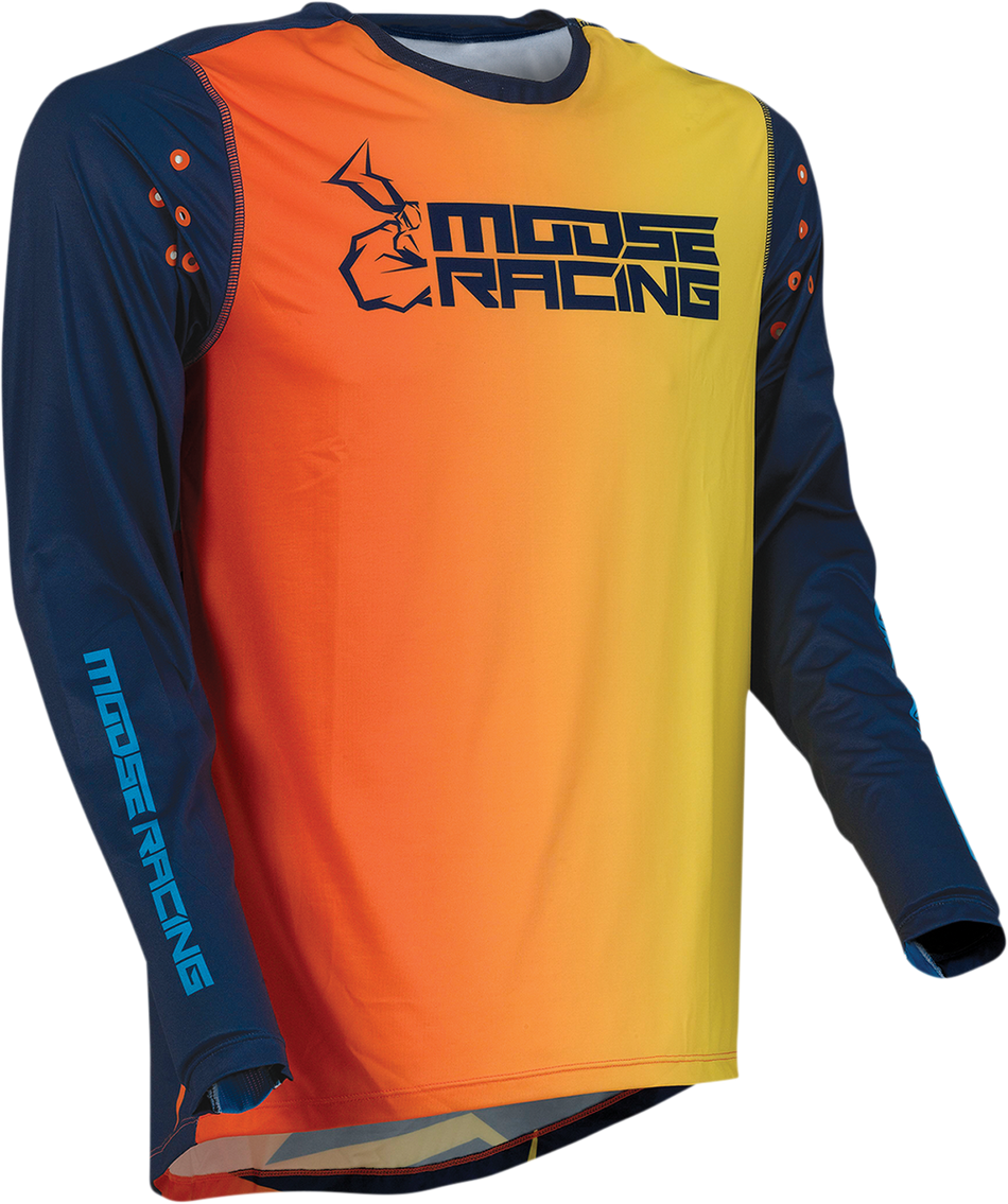 Camiseta MOOSE RACING Agroid - Azul marino/Naranja - Pequeña 2910-6404