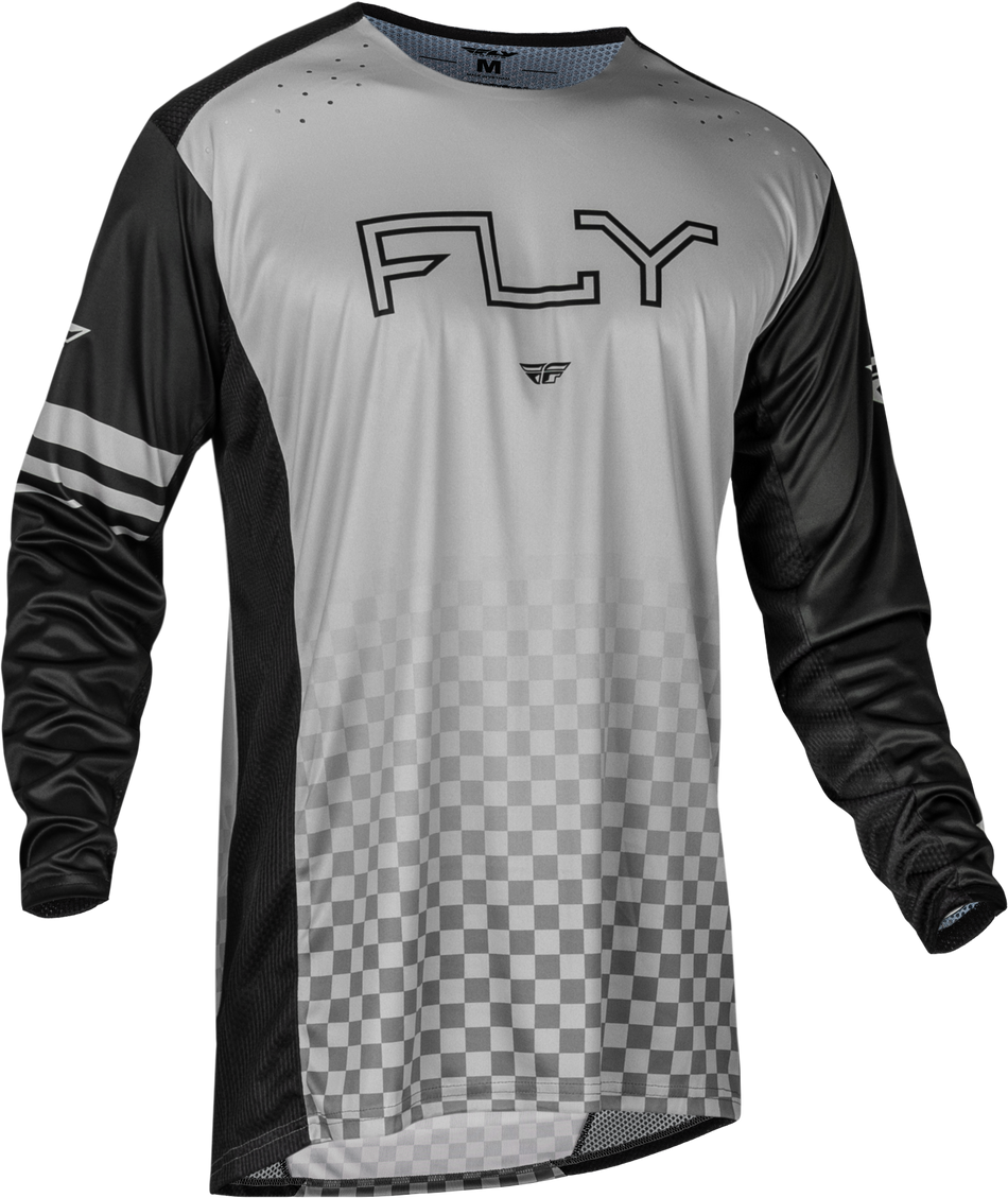 FLY RACING Youth Rayce Bicycle Jersey Black/Grey Yl 377-051YL