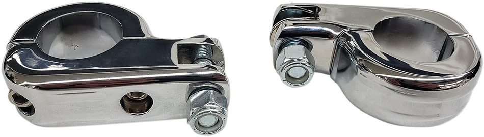 RIVCO PRODUCTS Clamps - 1-1/4" - Chrome MV220
