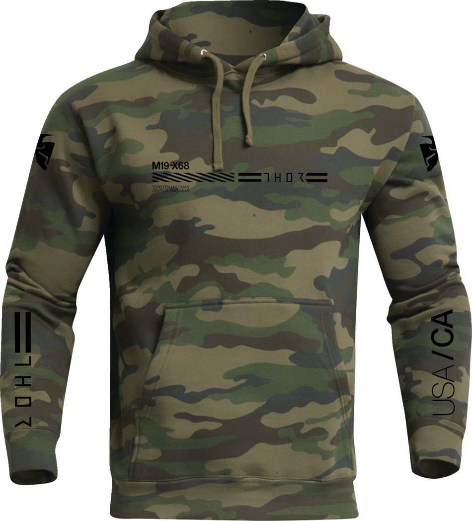 THOR Division Fleece Pullover Sweatshirt - Forest Camo - Large 3050-6308