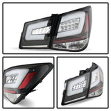 Spyder Chevy Cruze 2011-2014 Light Bar LED Tail Lights Black ALT-YD-CCRZ11-LBLED-BK 5076595