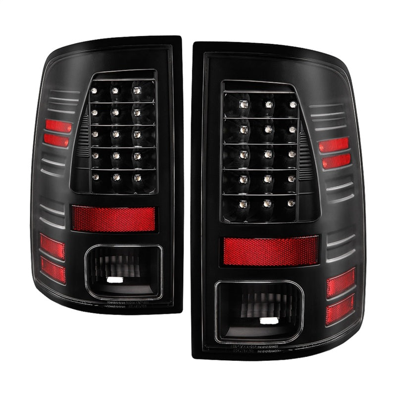 Spyder 13-18 Dodge Ram 2500/3500 LED Tail Lights LED Model Only - All Black (ALT-YD-DRAM13-LED-BKV2) 5085924