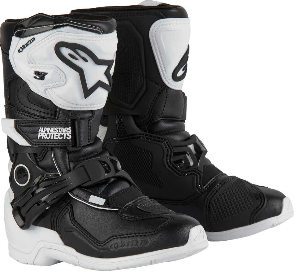 ALPINESTARS Tech 3s Kids Boots White/Black Sz 1 2014524-21-1