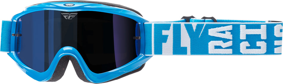 FLY RACING 2018 Zone Turret Goggle Blue W/Blue Mirror Lens 37-4061