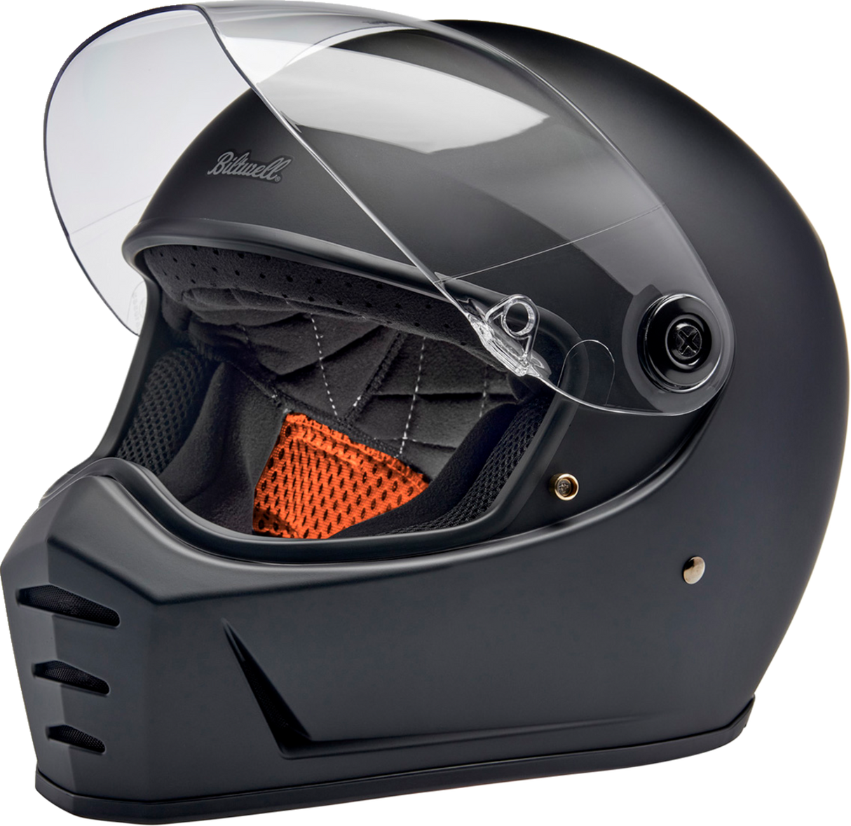 BILTWELL Lane Splitter Helmet - Flat Black - Large 1004-201-504