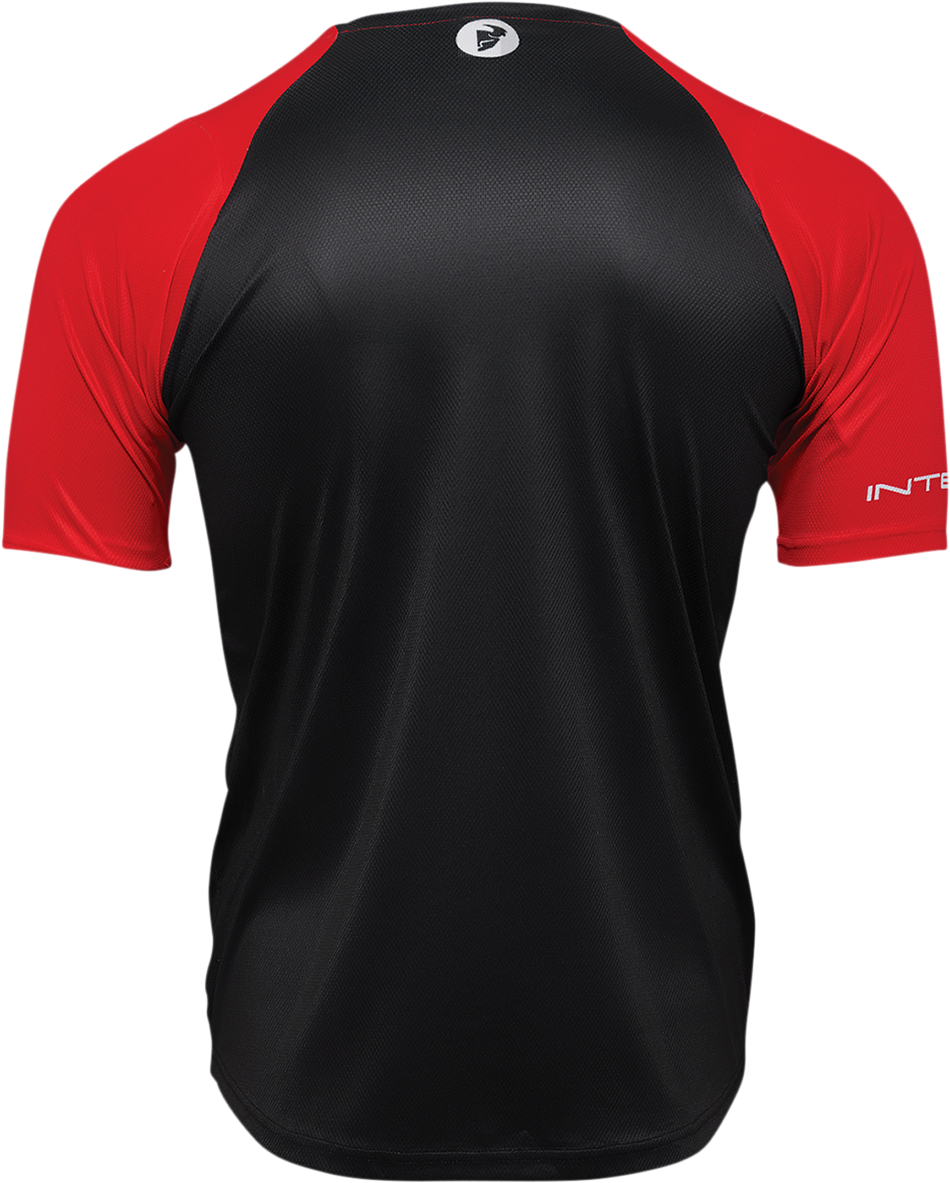 THOR Intense Chex Jersey - Red/Black - Large 5120-0141