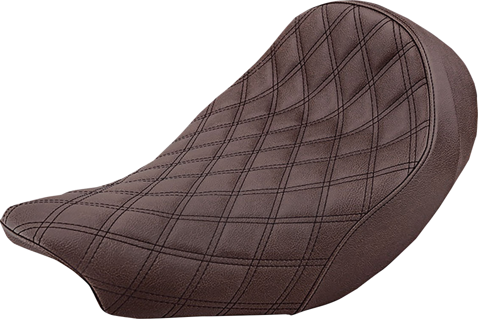 SADDLEMEN Renegade Solo Seat - Lattice Stitched - Brown I14-07-002BLS