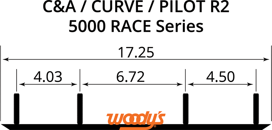 WOODY'S Executive Series Flat-Top Runner WCA-5000