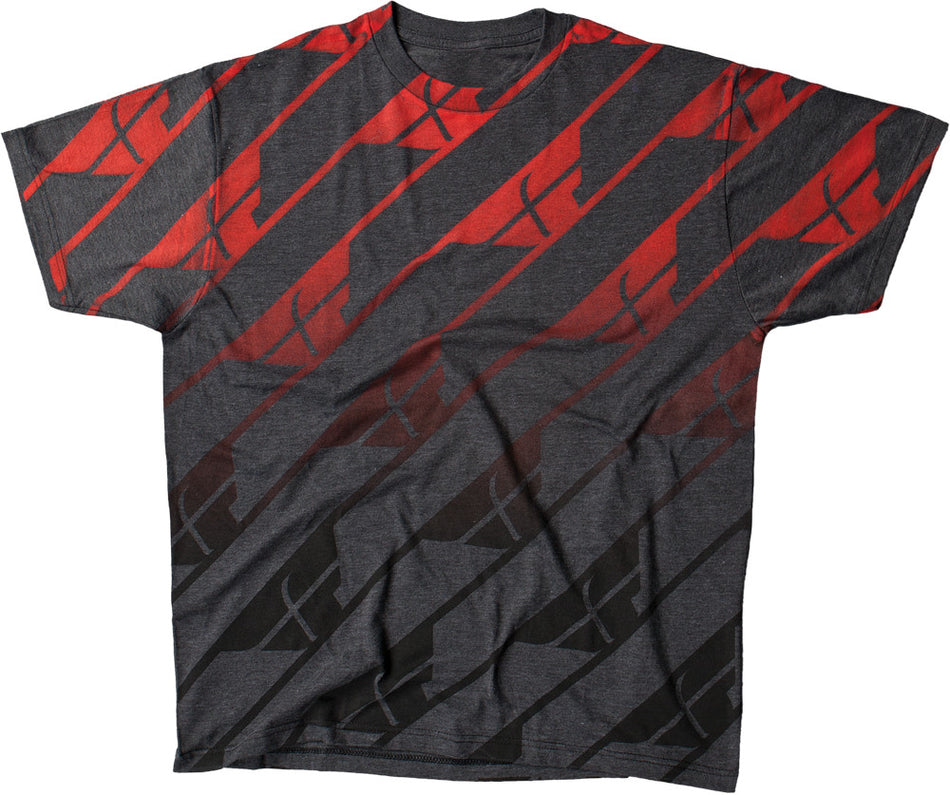 FLY RACING Spring Tee Grey/Red S 352-0272S