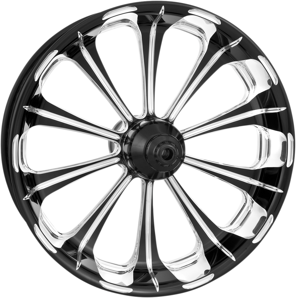 PERFORMANCE MACHINE (PM) Wheel - Revolution - Front/Dual Disc - with ABS - Platinum Cut - 21"x3.50" - '08+ FLD 12047106RELJBMP