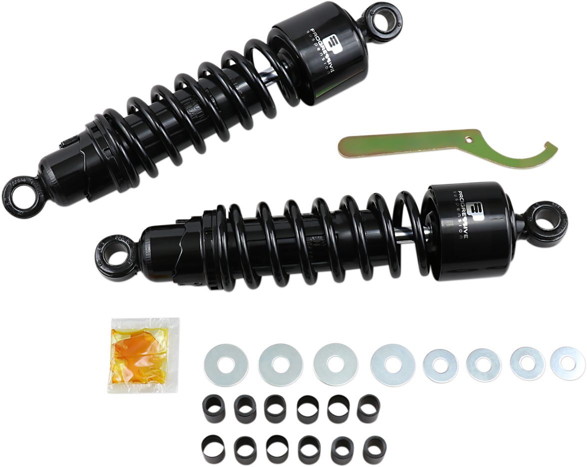 PROGRESSIVE SUSPENSION 412 Series Shock - 12" - Heavy Duty - Black - XG 412-4403B