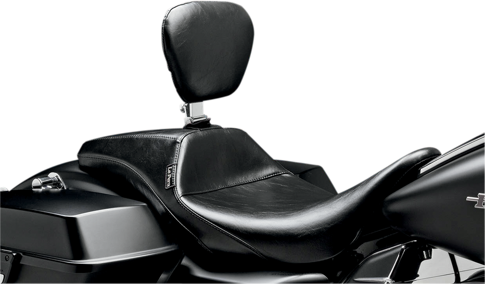 LE PERA Outcast Daddy Long Legs Seat - Full-Length - With Backrest - Smooth - Black - FL LK-987DLBR