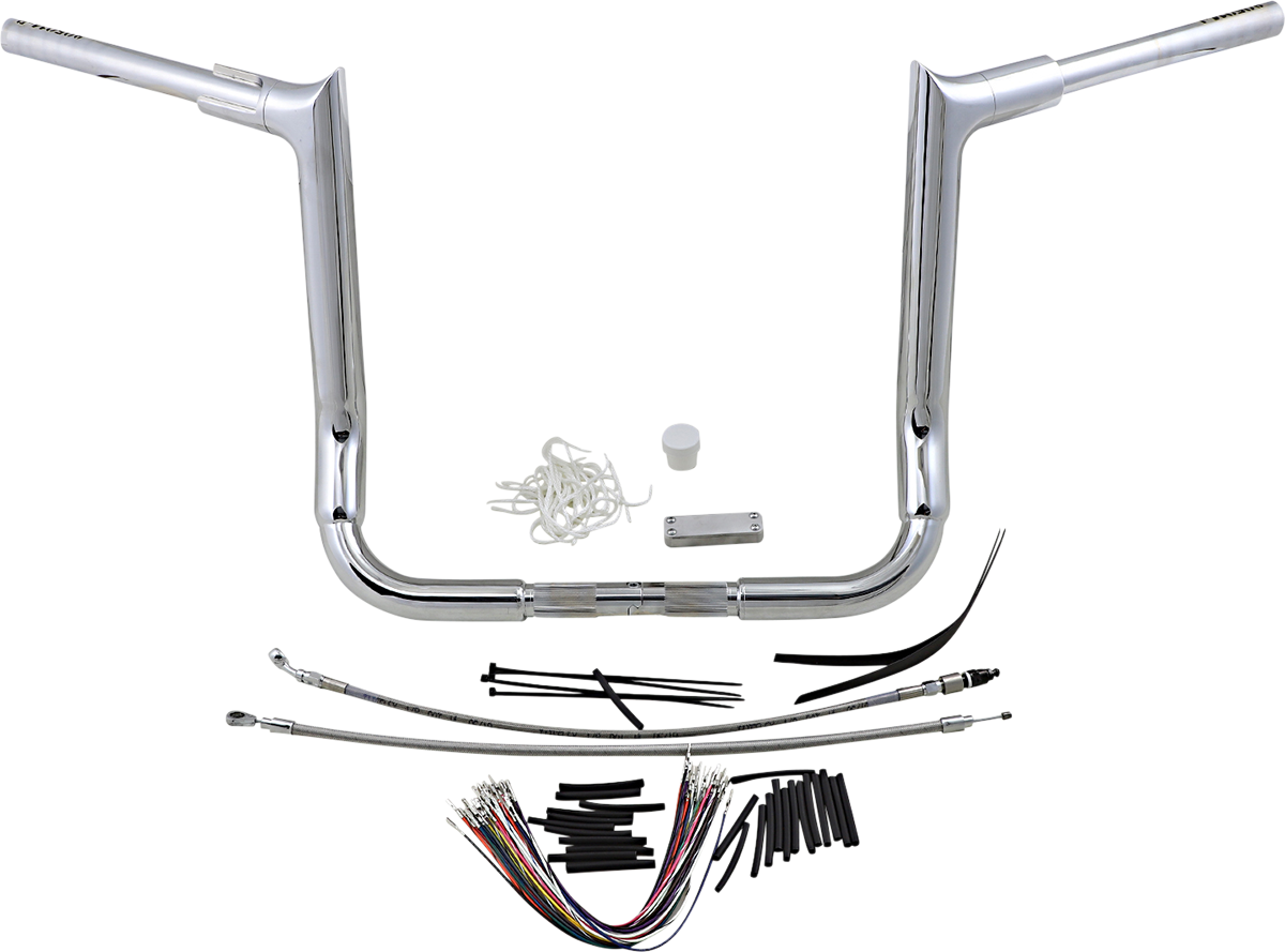 FAT BAGGERS INC. Handlebar Kit - Pointed Top - 14" - Chrome 809114