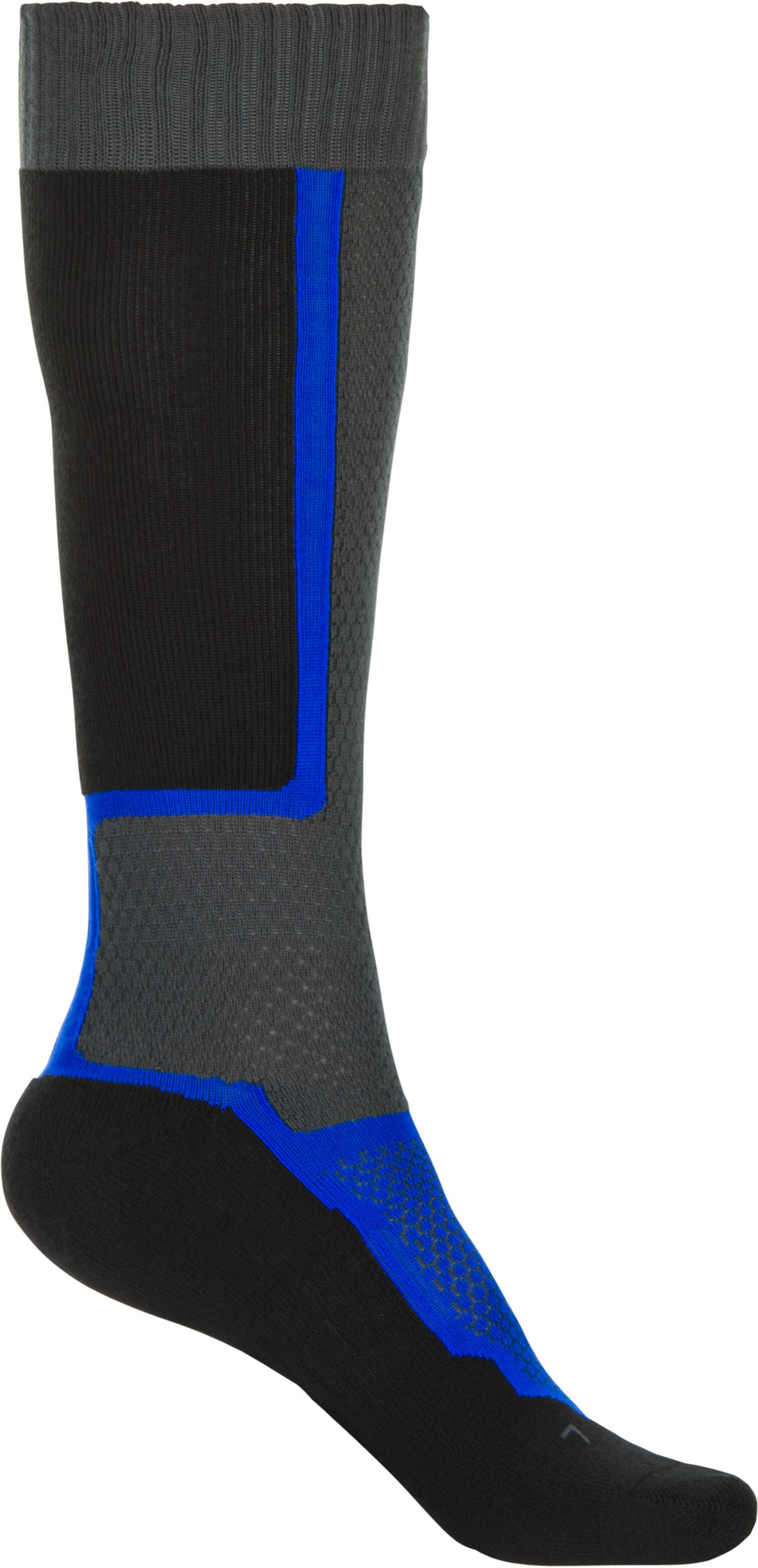 FLY RACING Mx Sock Thin Black/Grey/Blue Lg/Xl 350-0513L