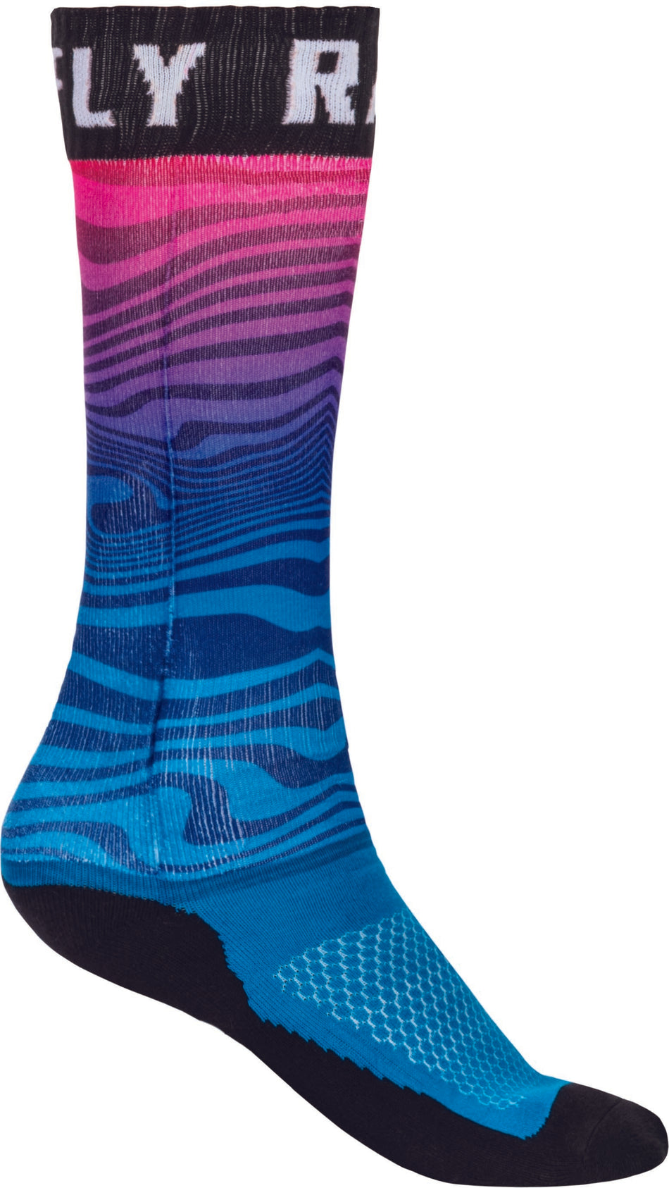 FLY RACING Mx Pro Sock Thin Blue/Pink/Black Lg/Xl 350-0520L
