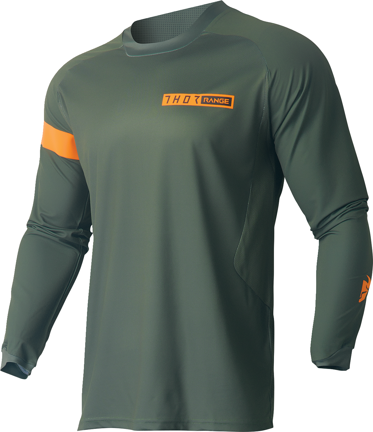 THOR Range Jersey - Army Green/Orange - XL 2910-7485