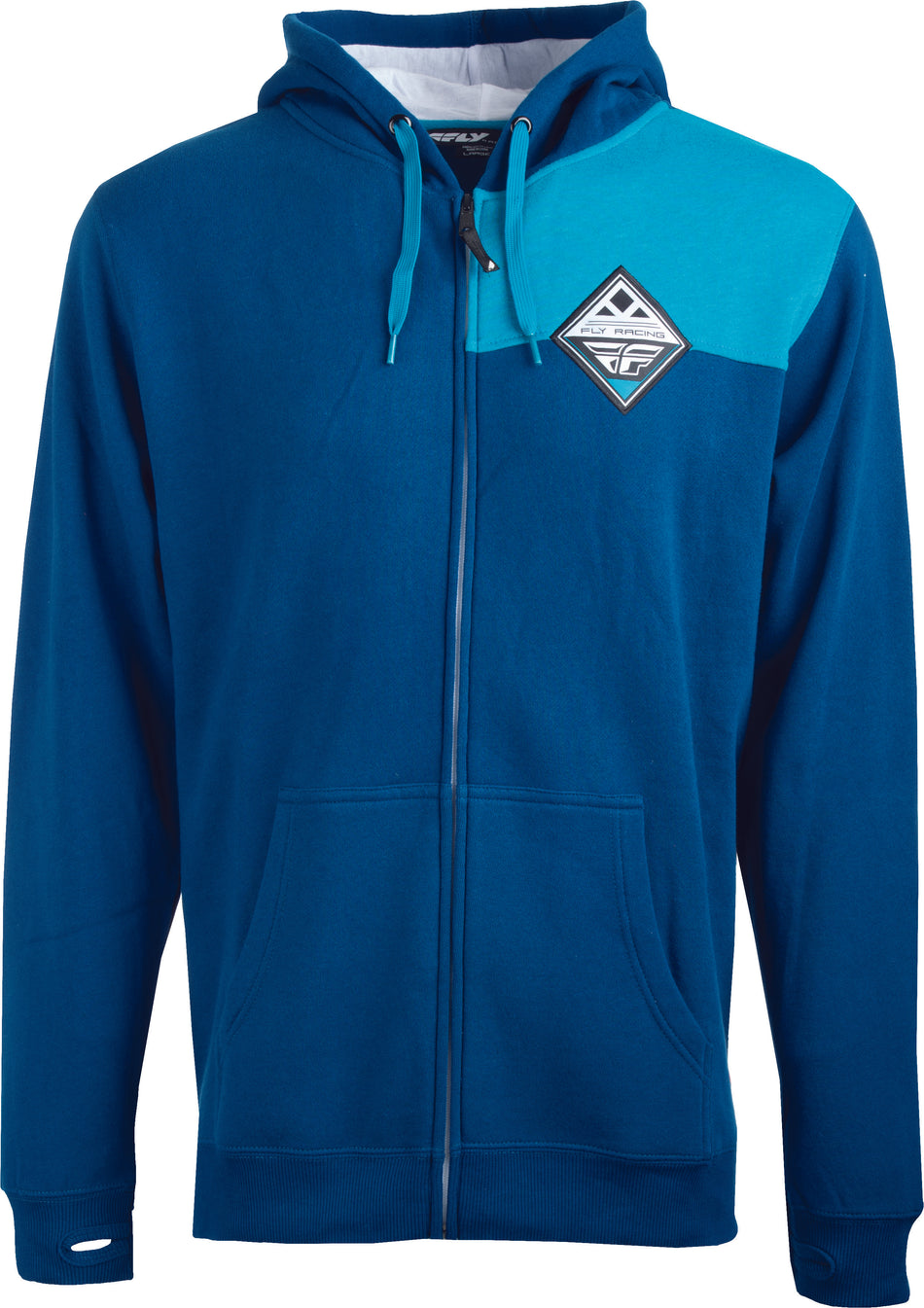 FLY RACING Fly Patch Hoodie Blue Lg Blue Lg 354-6281L