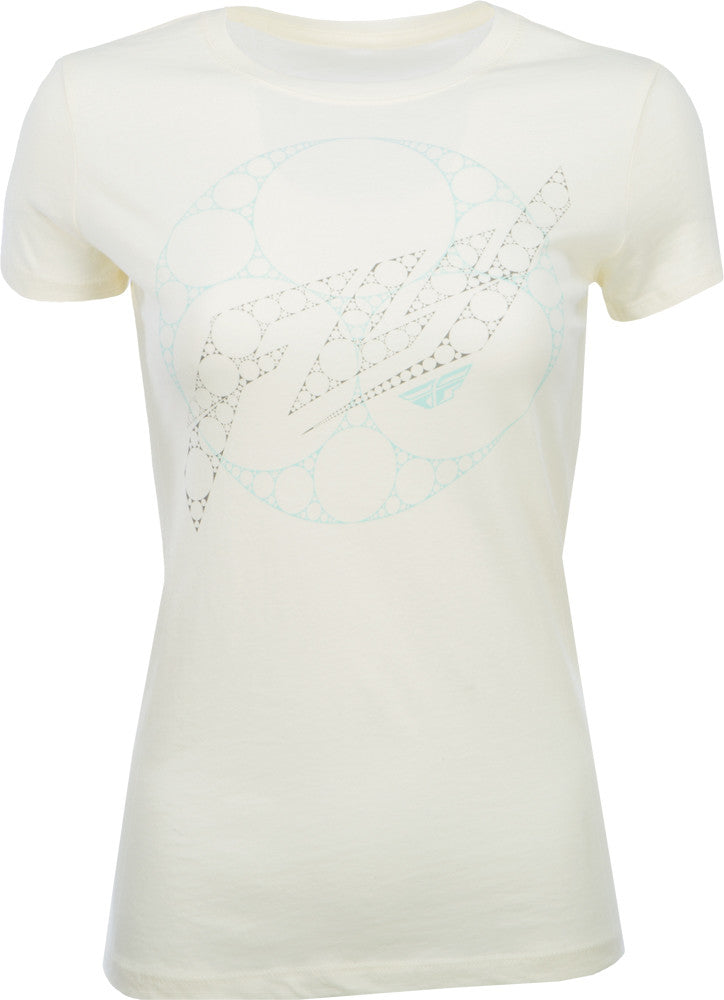 FLY RACING Womens Cycle Tee Ivory L 356-0384L