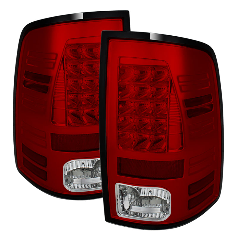 Spyder Dodge Ram 1500 13-14 13-14 LED Tail Lights LED Model only - Red Clear ALT-YD-DRAM13-LED-RC 5077547