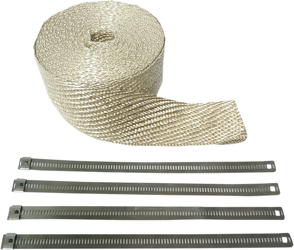 CYCLE PERFORMANCE PROD. Exhaust Wrap Kit - Natural - 1x50 CPP/9045