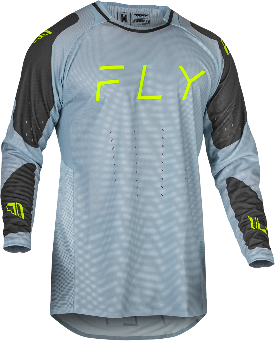 FLY RACING Evolution Dst Jersey Ice Grey/Char/Neon Green 2x 377-1212X