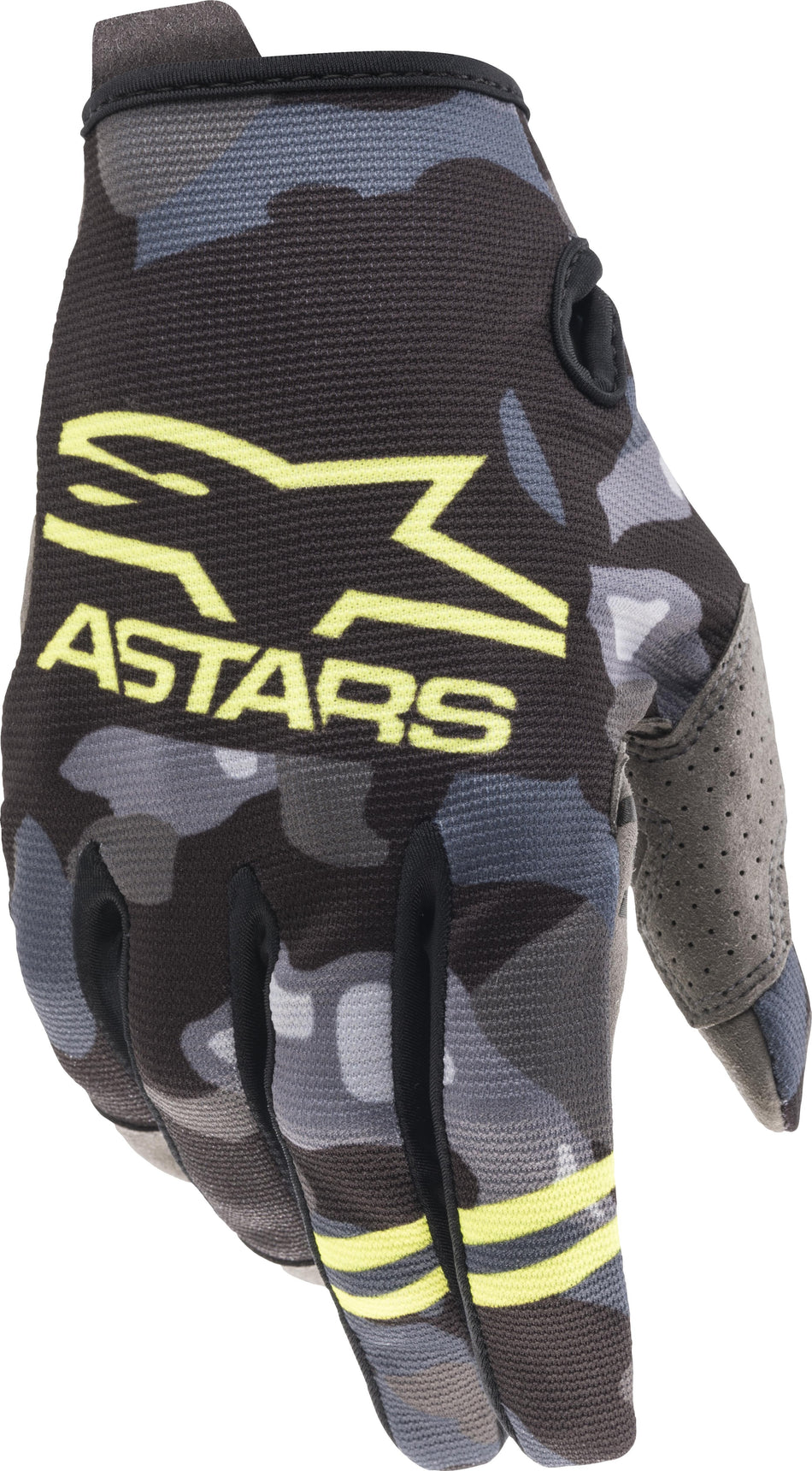 ALPINESTARS Youth Radar Gloves Grey Camo/ Yellow Fluo Xs 3541821-9155-XS
