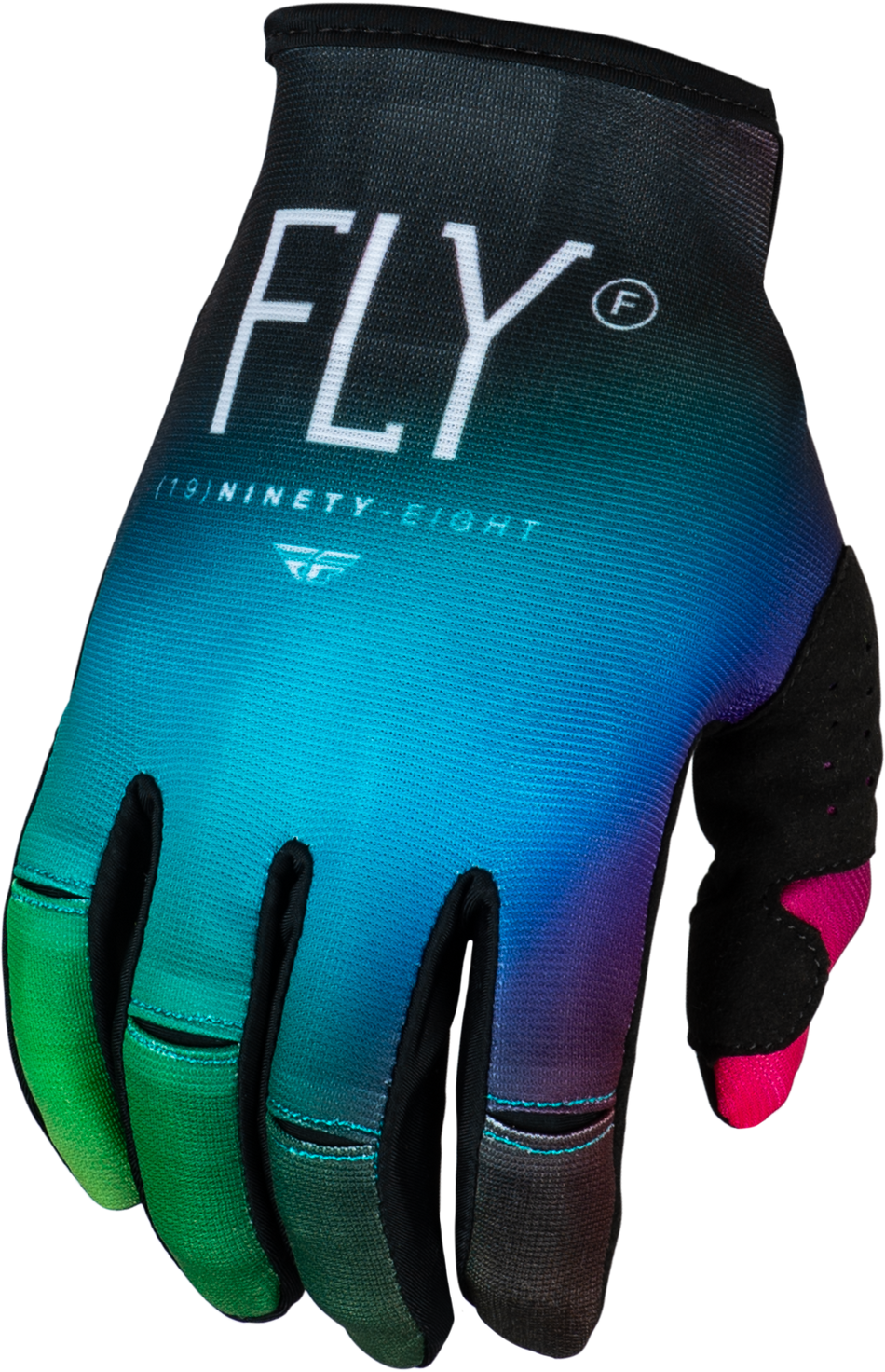 FLY RACING Youth Kinetic Prodigy Gloves Fuschia/Elec Blue/Hi-Vis Yl 377-517YL