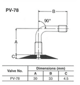 Bridgestone PV78 Tube - 170/80-15 543578