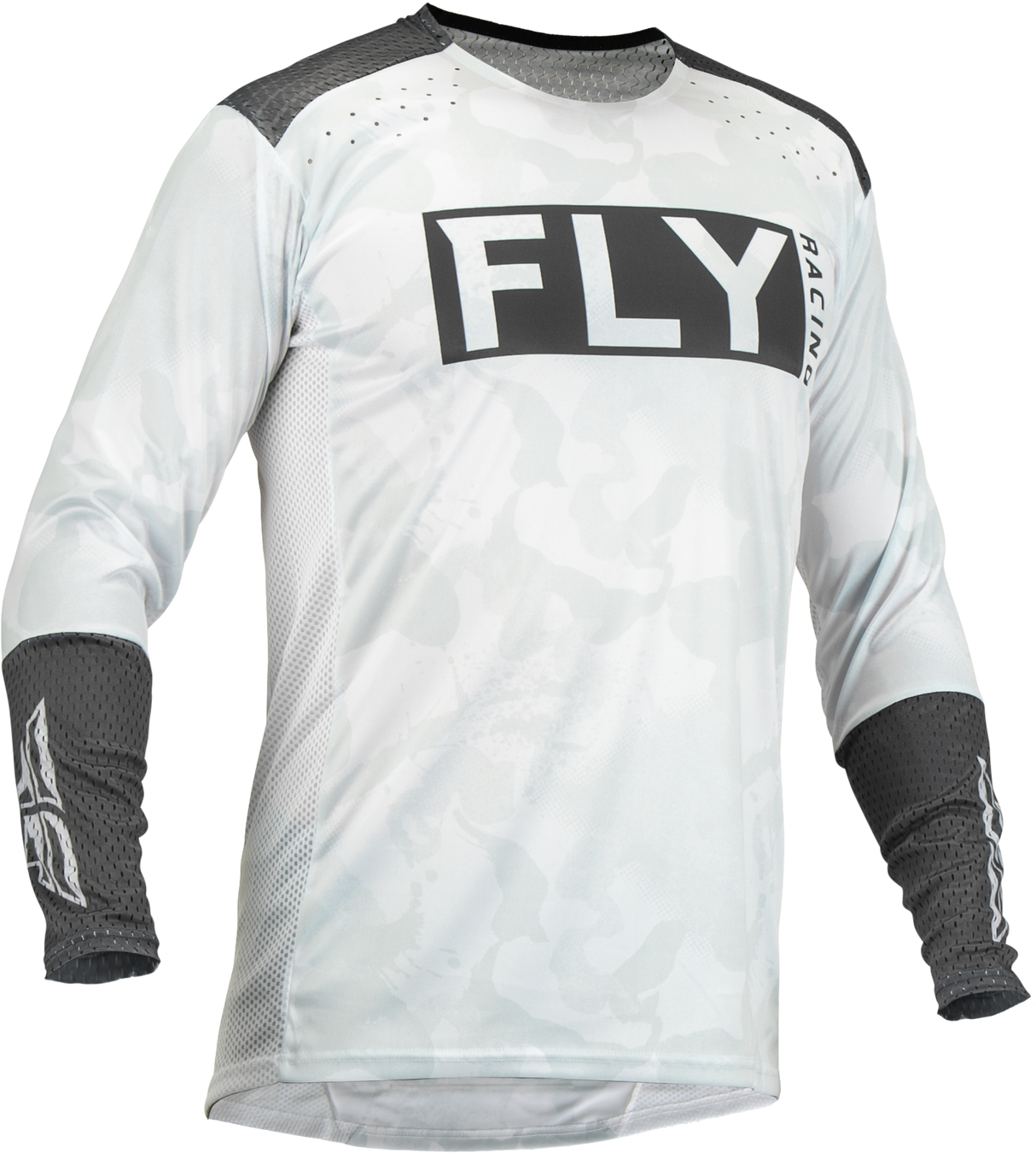 FLY RACING Lite LE Stealth Trikot Weiß/Grau XL 376-724X