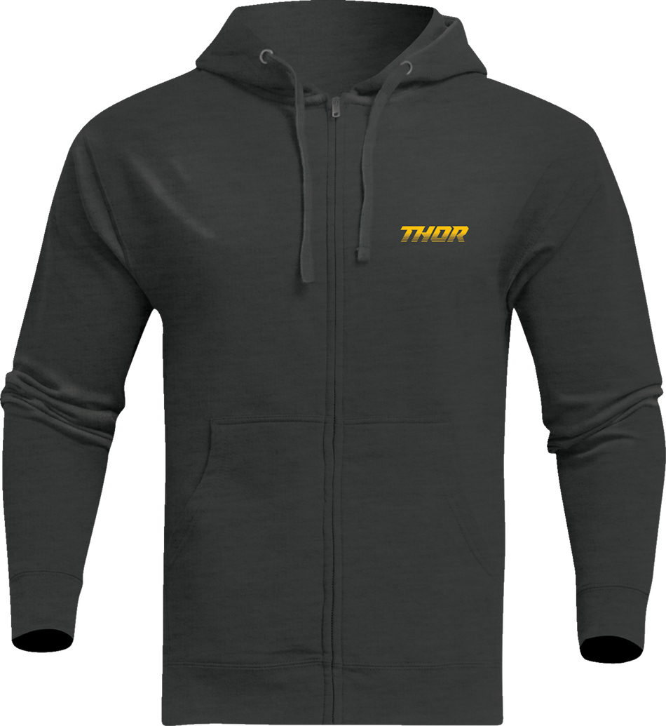 THOR Formula Zip-Up Fleece Sweatshirt - Heather Charcoal - Large 3050-6670
