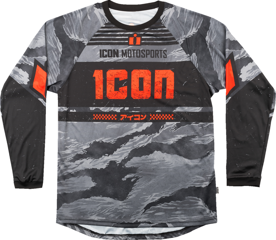 ICON Tiger’s Blood Jersey - Gray Camo - Medium 2824-0092