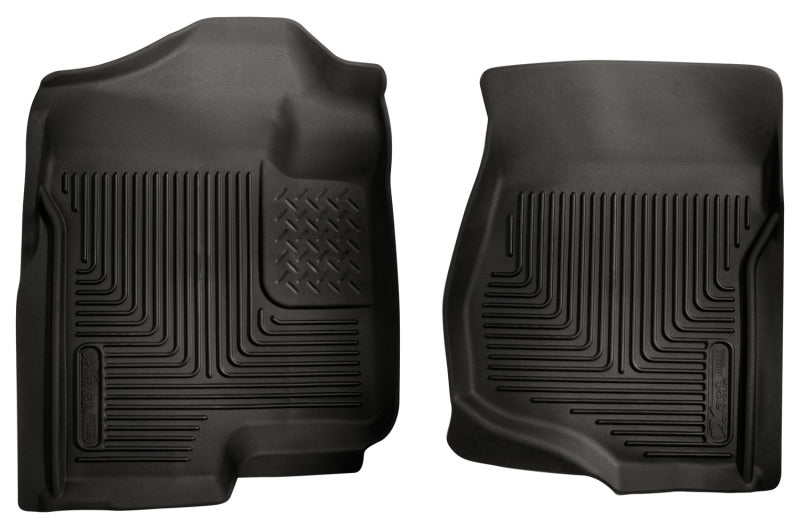 Husky Liners 07-12 GM Silverado/Tahoe/Suburban/Escalade X-Act Contour Black Floor Liners 53101