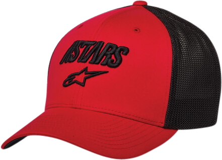 ALPINESTARS Angle Stretch Mesh Hat Red/Black Sm/Md 1230-81011-3010-S/M