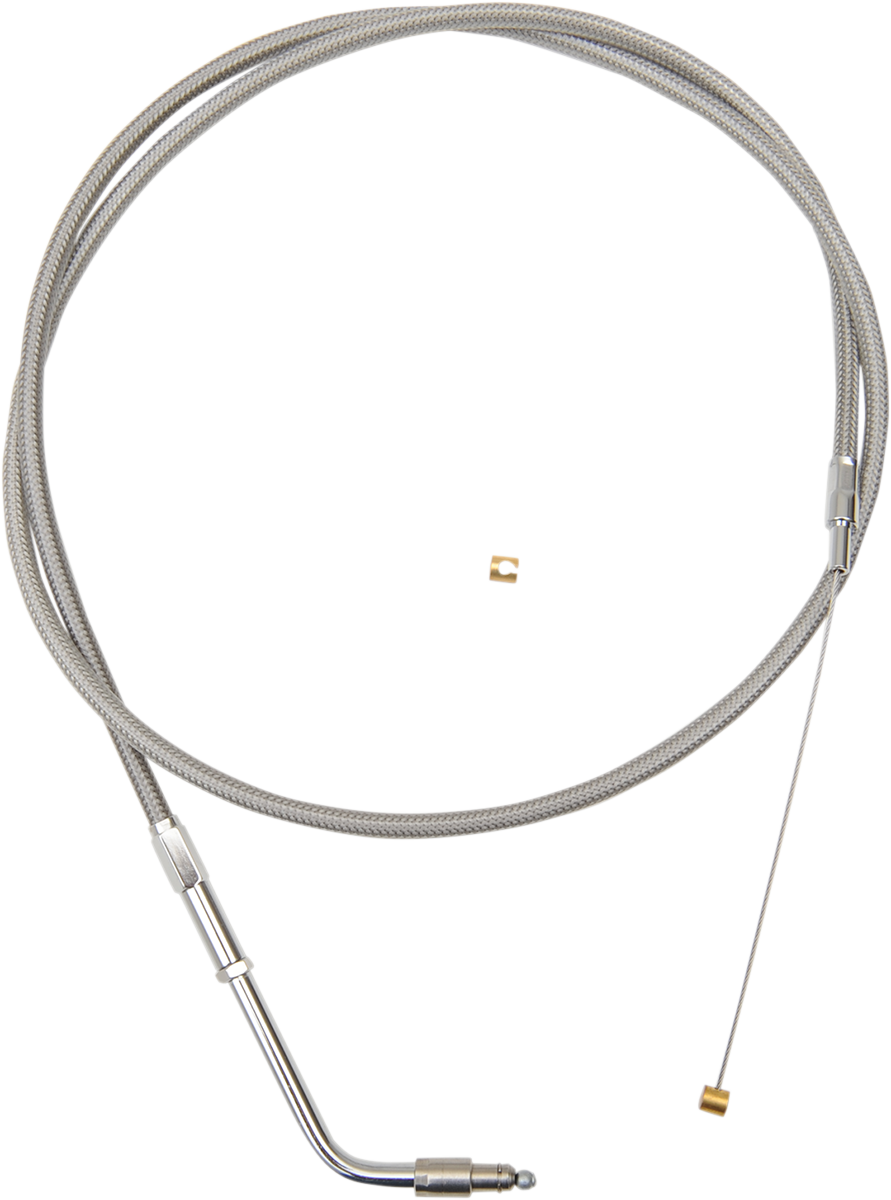 LA CHOPPERS Throttle Cable - Beach - Stainless Steel LA-8005TH04