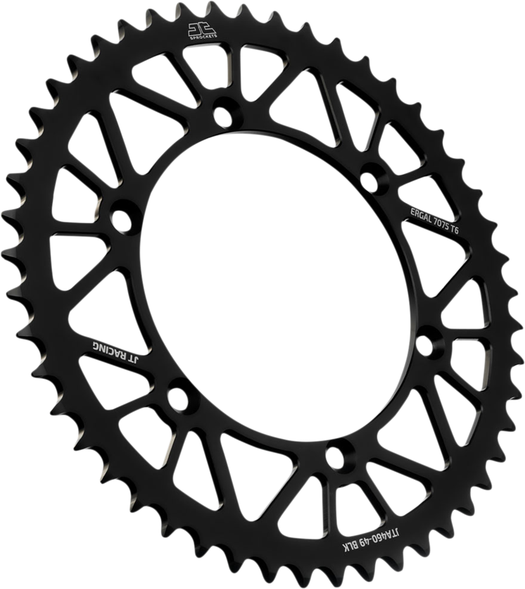 JT SPROCKETS Rear Sprocket - Kawasaki - Black - 49 Tooth JTA460.49BLK