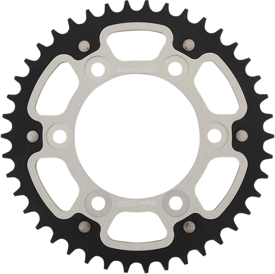 SUPERSPROX Stealth Rear Sprocket - 42 Tooth - Silver - Ducati RST-735-42-SLV