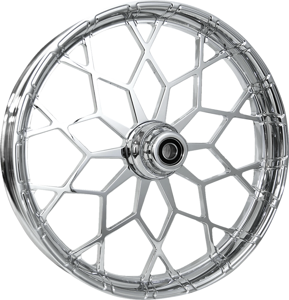 RC COMPONENTS Wheel - Phenom - Front - Dual Disc - No ABS - Chrome - 21"x3.50" - FLH 213HD031NON135C