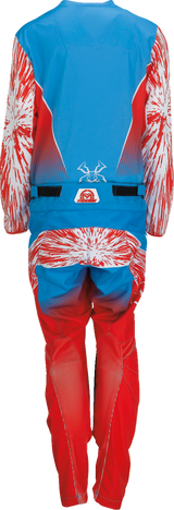 MOOSE RACING Pantalones Agroid para jóvenes - Rojo/Blanco/Azul - 28 2903-2272 