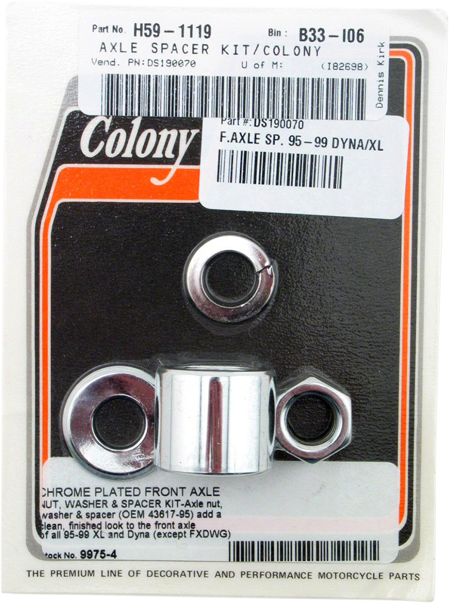 COLONY Axle Spacer - Front - 95-99 Dyna/XL 9975-4