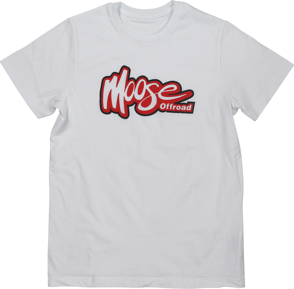 MOOSE RACING Youth Off-Road T-Shirt - White - Medium 3032-3703