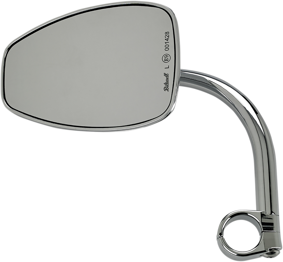 BILTWELL Mirror w/mount - Tear Drop - Chrome 6504-501-531