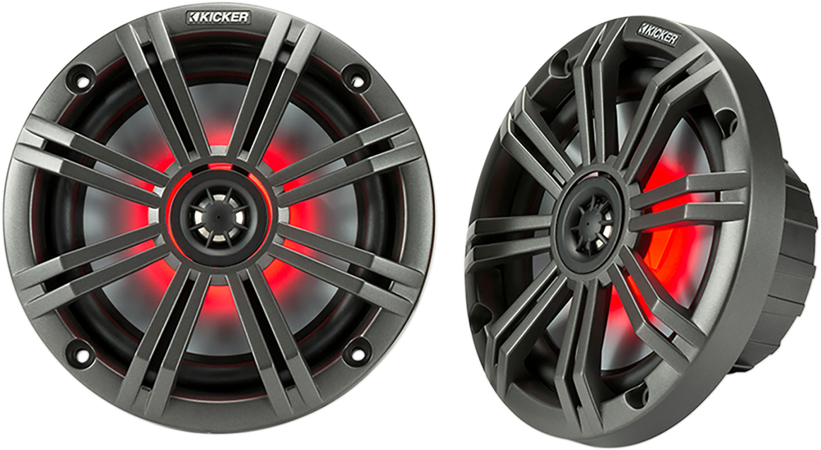 KICKER 6.5" Speakers - 7-Color LED 45KM654L