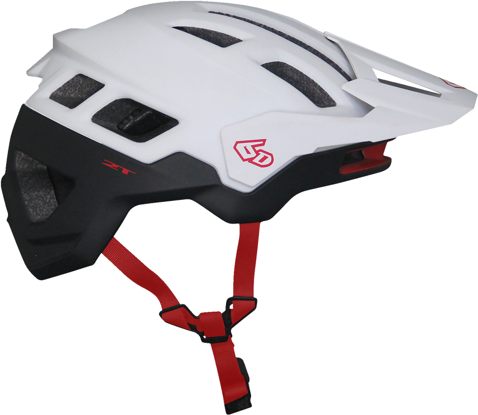 6D ATB-2T Helmet - Ascent - White/Black Matte - XS/S 23-0024